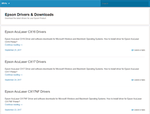 Tablet Screenshot of epsondriver.net